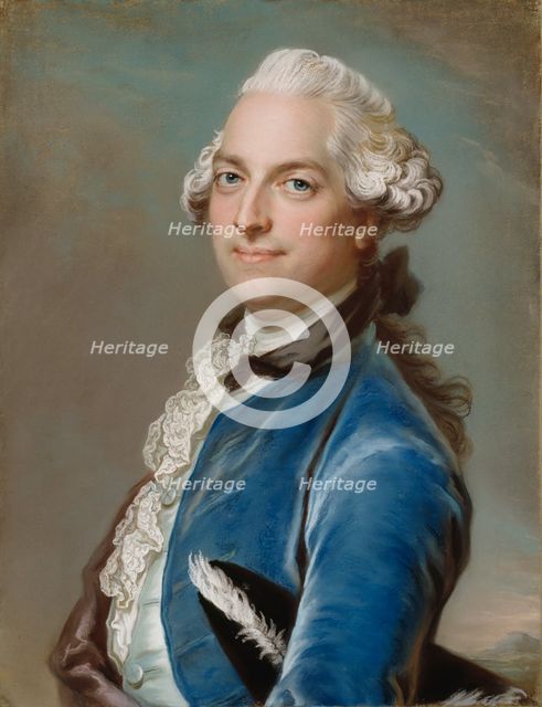Portrait of the writer Gustaf Fredrik Gyllenborg (1731-1808) . Creator: Lundberg, Gustaf (1695-1786).