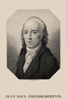 Portrait of the writer Jean Paul (1763-1825). Creator: Bollinger, Friedrich Wilhelm (1777-1825)