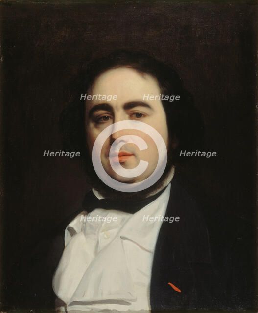 Portrait of the writer Jules Janin (1804-1874), ca 1839. Creator: Callande de Champmartin, Charles-Émile (1797-1883).