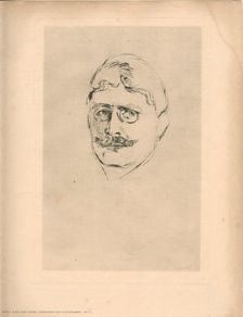Portrait of the writer Knut Hamsun (1859-1952), 1896