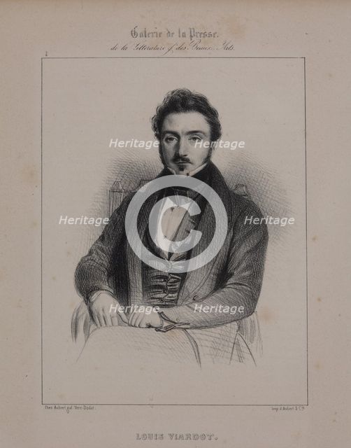 Portrait of the writer Louis Viardot (1800-1883), 1839-1840.