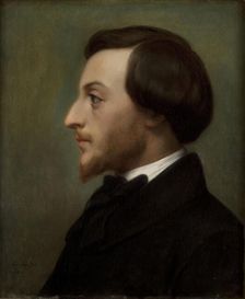 Portrait of the writer Louis Ratisbonne (1827-1900), 1852. Creator: Scheffer, Ary (1795-1858)