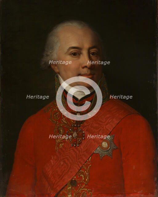 Portrait of the writer Mikhail Nikitich Muravyov (1757-1807), 1802. Artist: Anonymous  