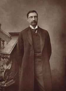 Portrait of the writer Sir Henry Rider Haggard (1856-1925). Creator: Barraud, Herbert Rose (1845-1896)