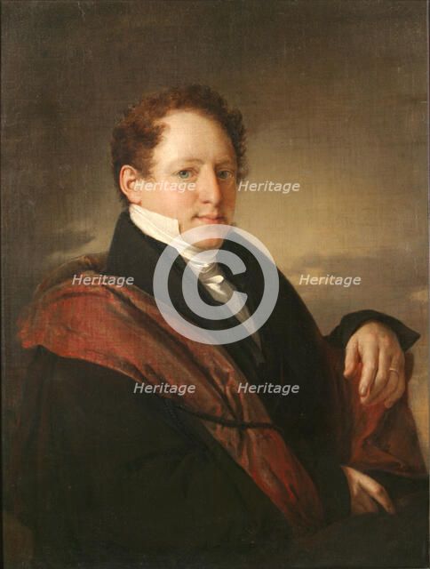 Portrait of the writer Stepan Dmitrievich Nechaev (1792-1860), 1830. Artist: Tropinin, Vasili Andreyevich (1776-1857)
