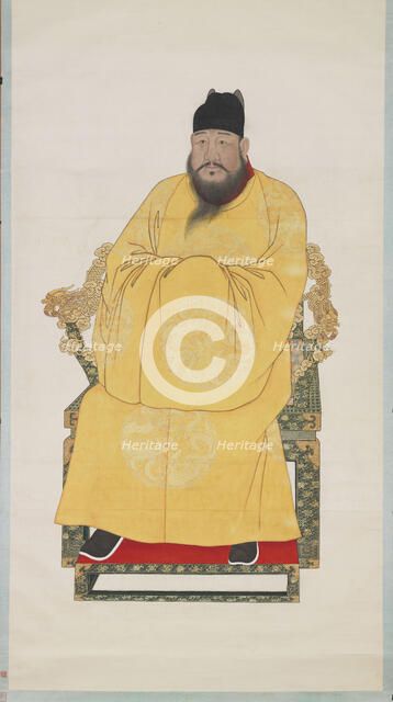 Portrait of the Xuande Emperor (1399-1435). Creator: Chinese Master.