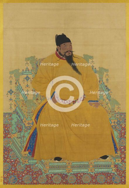 Portrait of the Yongle Emperor (1360-1424). Creator: Chinese Master.