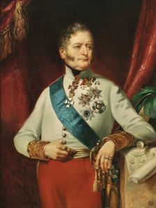 Portrait of Theodor, Count of Baillet von Latour (1780-1848), 1847. Creator: Neugebauer, Josef (1810-1895)