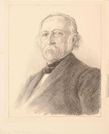 Portrait of Theodor Fontane (1819-1898), 1896. Creator: Liebermann, Max (1847-1935)