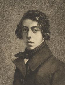 Portrait of Théodore Chassériau, 1893. Creator: Felix Bracquemond