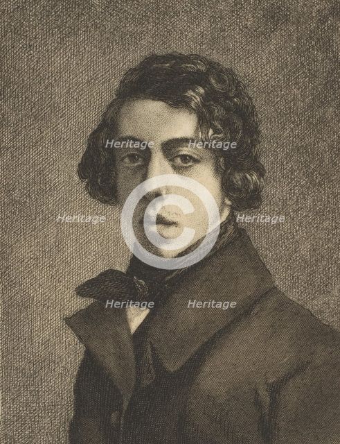 Portrait of Théodore Chassériau, 1893. Creator: Felix Bracquemond.