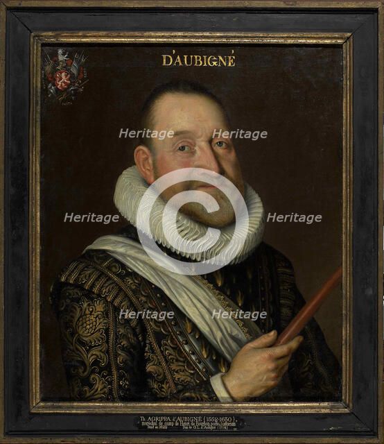 Portrait of Théodore Agrippa, chevalier d'Aubigné (1552-1630), First third of 17th cen.. Creator: Anonymous.