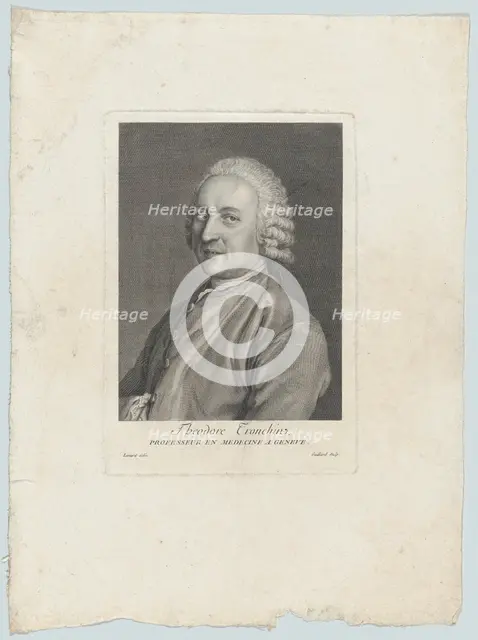 Portrait of Théodore Tronchin, 1782. Creator: Rene Gaillard.