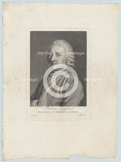 Portrait of Théodore Tronchin, 1782. Creator: Rene Gaillard.