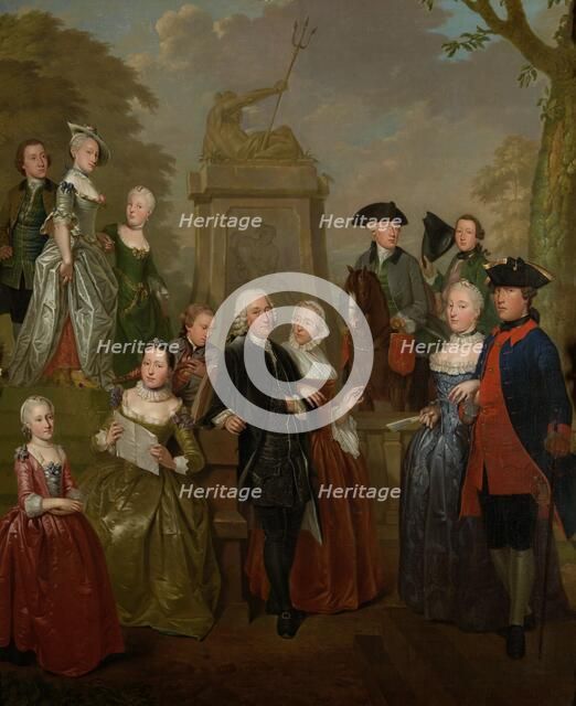 Portrait of Theodorus Bisdom van Vliet and his Family, 1757. Creator: Jan Stolker.