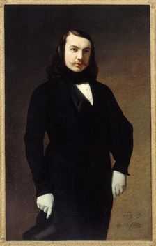 Portrait of Théophile Gautier (1811-1872), poet, novelist and criticism, 1839. Creator: Auguste de Chatillon