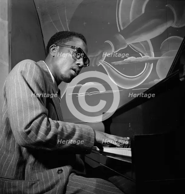 Portrait of Thelonious Monk, Minton's Playhouse, New York, N.Y., ca. Sept. 1947. Creator: William Paul Gottlieb.