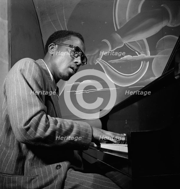 Portrait of Thelonious Monk, Minton's Playhouse, New York, N.Y., ca. Sept. 1947. Creator: William Paul Gottlieb.