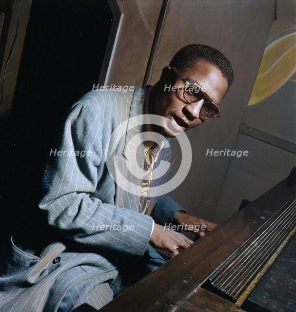 Portrait of Thelonious Monk, Minton's Playhouse, New York, N.Y., ca. Sept. 1947. Creator: William Paul Gottlieb.