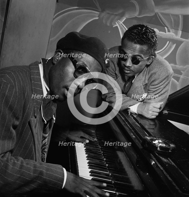 Portrait of Thelonious Monk and Howard McGhee, Minton's Playhouse, New York, N.Y., ca. Sept. 1947. Creator: William Paul Gottlieb.