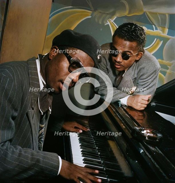 Portrait of Thelonious Monk and Howard McGhee, Minton's Playhouse, New York, N.Y., ca. Sept. 1947. Creator: William Paul Gottlieb.