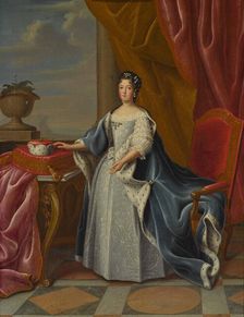 Portrait of Theresa Kunegunda Sobieska (1676-1730), Electress of Bavaria. Creator: Horemans, Peter Jacob (1700-1776)