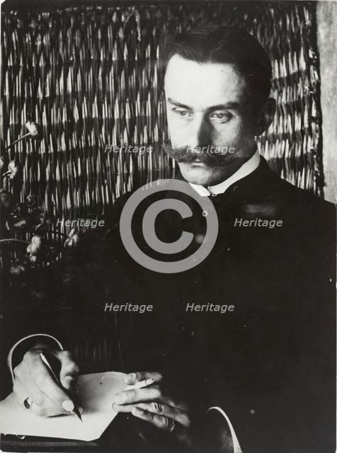 Portrait of Thomas Mann (1875-1955), c.1900. Creator: Anonymous.