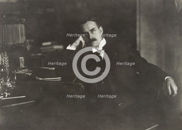Portrait of Thomas Mann (1875-1955), c.1910. Creator: Anonymous.