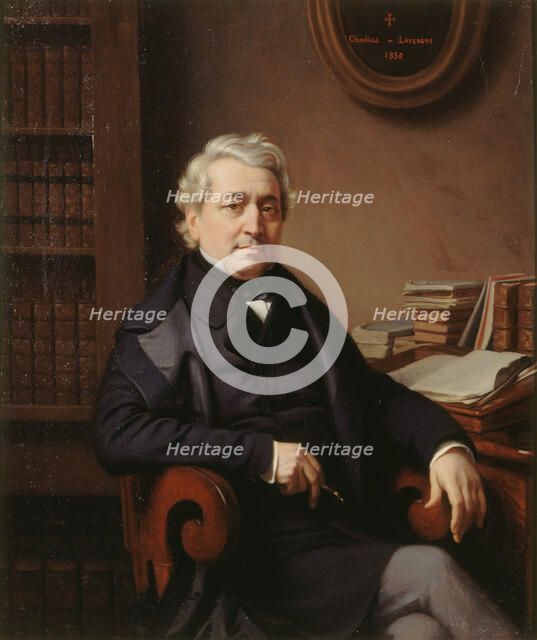 Portrait of Thomas-Marie-François Sauvage (1794-1877), 1850. Creator: Lavergne, Claudius (1815-1887).