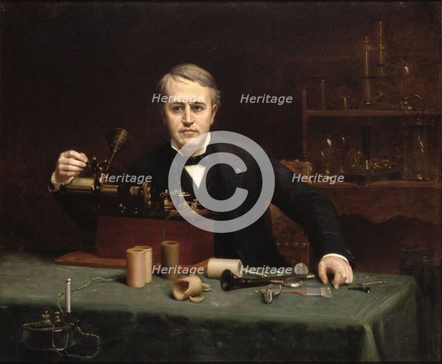 Portrait of Thomas Alva Edison (1847-1931), 1890.