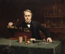 Portrait of Thomas Alva Edison (1847-1931), 1890