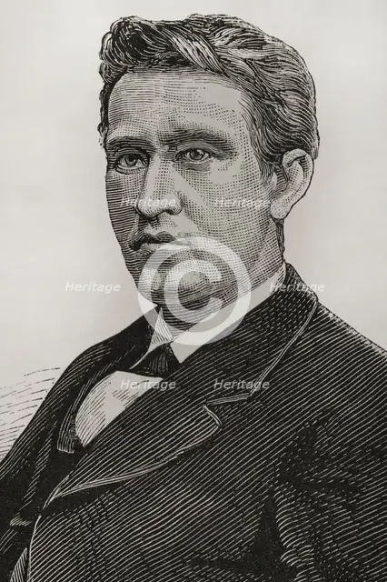 Portrait of Thomas Alva Edison, (1847-1931), American inventor, 1878. Portrait. Creators: Tomás Carlos Capuz, Unknown.