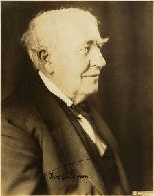 Portrait of Thomas Alva Edison (1847-1931), c1920. Creator: Anonymous ()