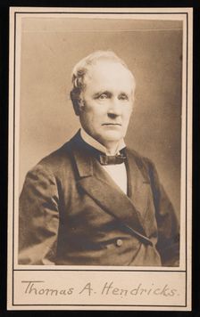 Portrait of Thomas Andrews Hendricks (1819-1885), Before 1885. Creator: Unknown