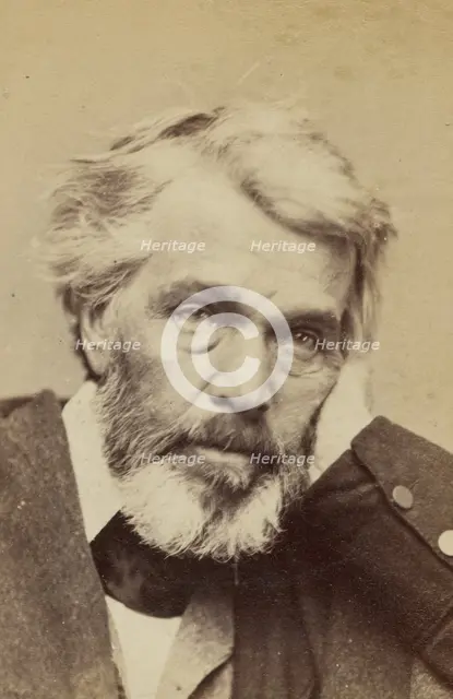 Portrait of Thomas Carlyle, about 1860-1881. Creator: Unknown.