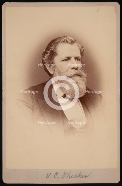 Portrait of Thomas Clarke Theaker (1812-1883), Between 1876 and 1880. Creator: Samuel Montague Fassett.