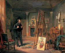 Portrait of Thomas Faed in his Studio 19th century. Artist: John Ballantyne