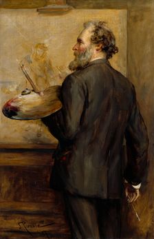 Portrait of Thomas Faed, R.A., 1887. Creator: John Pettie