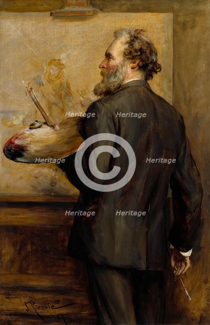 Portrait of Thomas Faed, R.A., 1887. Creator: John Pettie.