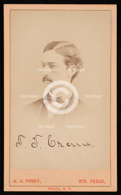 Portrait of Thomas Frederick Crane (1844-1927), Circa 1870s. Creator: Purdy & Frear.