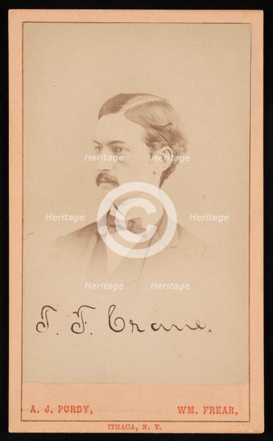 Portrait of Thomas Frederick Crane (1844-1927), Circa 1870s. Creator: Purdy & Frear.