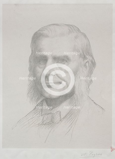 Portrait of Thomas Huxley (2nd Plate). Creator: Alphonse Legros (French, 1837-1911).