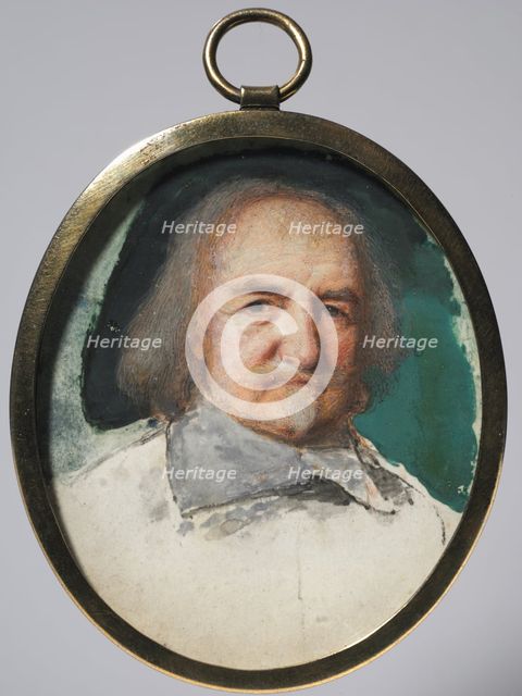 Portrait of Thomas Hobbes, c. 1660. Creator: Samuel Cooper (British, 1608/09-1672).