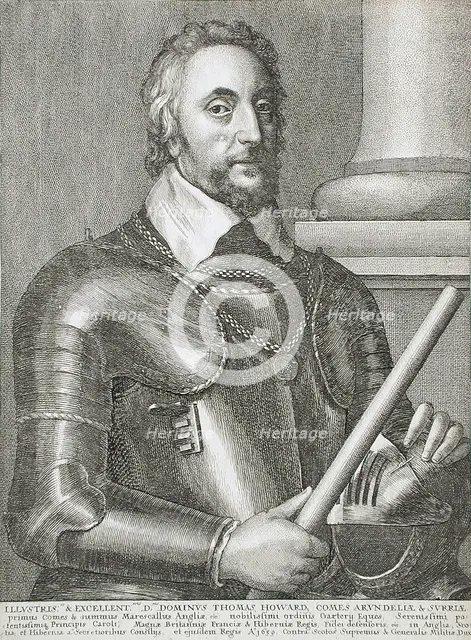 Portrait of Thomas Howard, Lord Arundel, 1646. Creator: Wenceslaus Hollar.