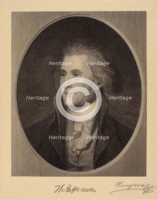 Portrait of Thomas Jefferson, 1901. Creator: Henry Wolf.