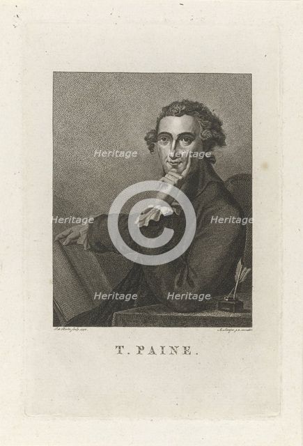 Portrait of Thomas Paine (1737-1809) , 1792.