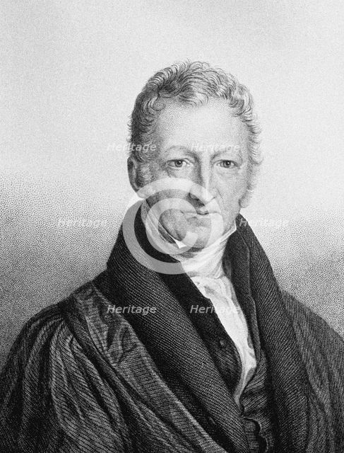 Portrait of Thomas Robert Malthus (1766-1834). Artist: Linnell, John (1792-1882)
