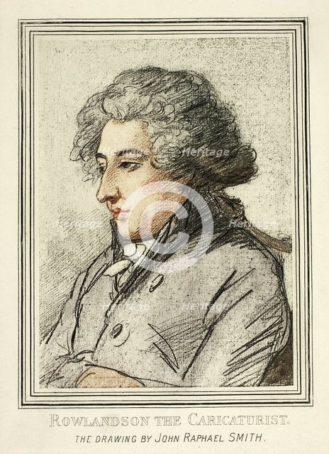 Portrait of Thomas Rowlandson, from Reproductions of Drawings by Old Masters in the BM, 1894. Creator: After John Raphael Smith (English, 1751-1812).