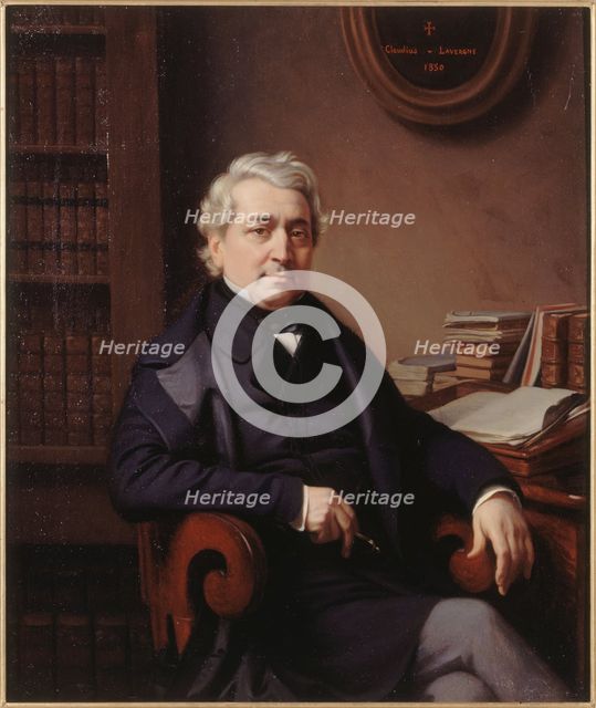 Portrait of Thomas Sauvage (1794-1877), playwright, 1850. Creator: Claudius Lavergne.