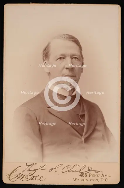 Portrait of Thomas Spencer Childs (1825-1914), Before 1893. Creator: Charles Milton Bell.